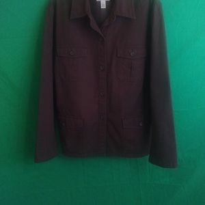 Talbot's Brown Shirt Jacket